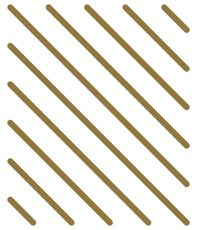 Motif graphique doré à traits diagonaux du projet