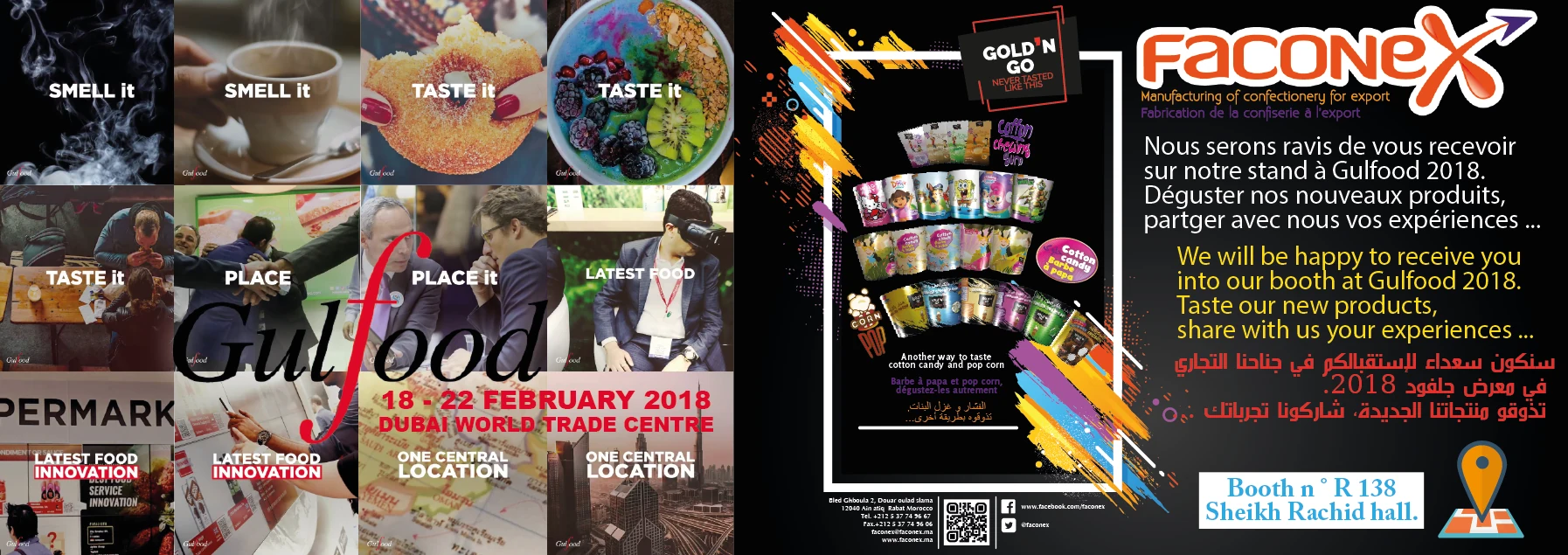 Invitation Faconex pour Gulfood 2018