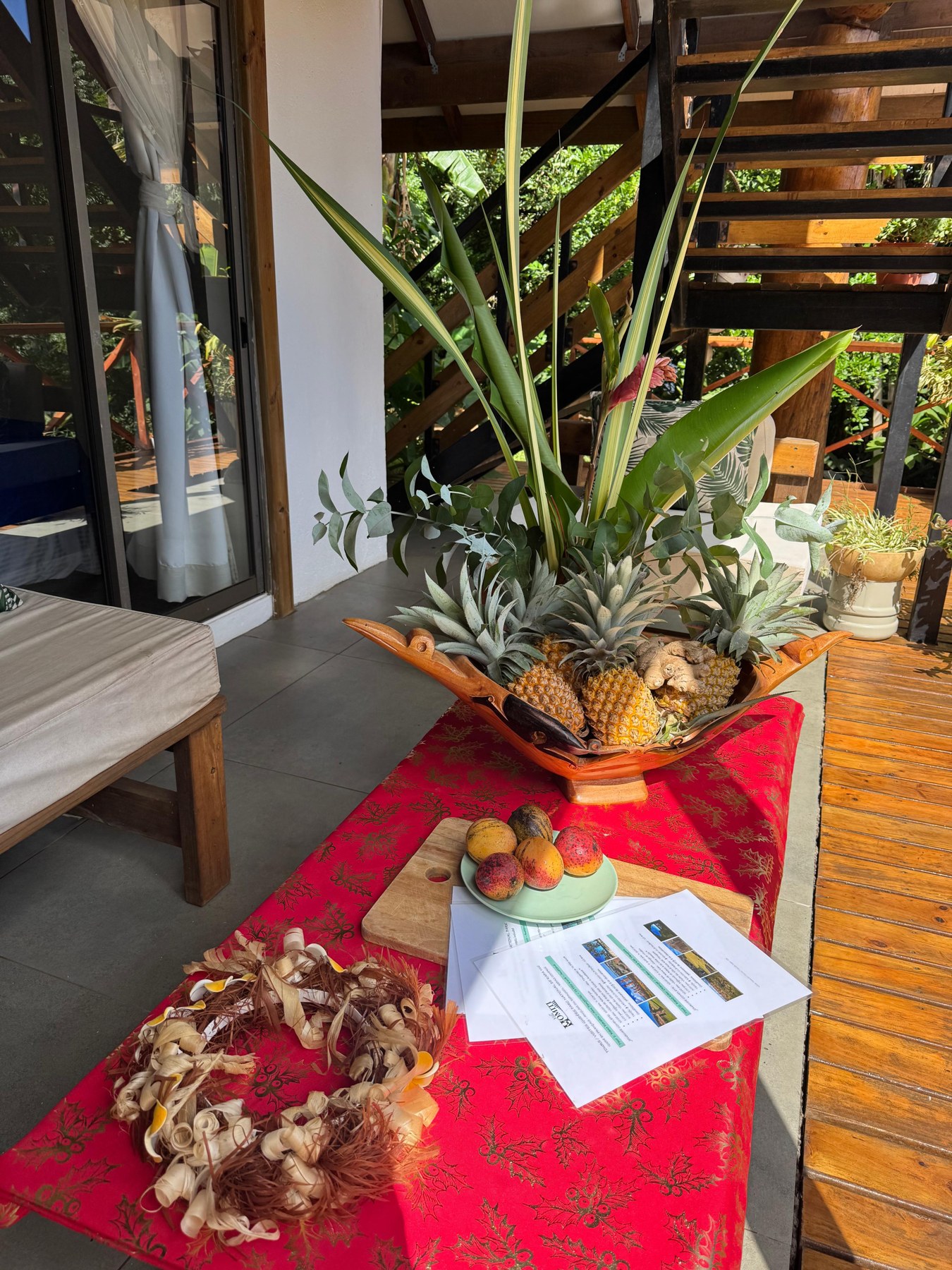 Les attentions et les produits de la vie locale à Villa Homiti