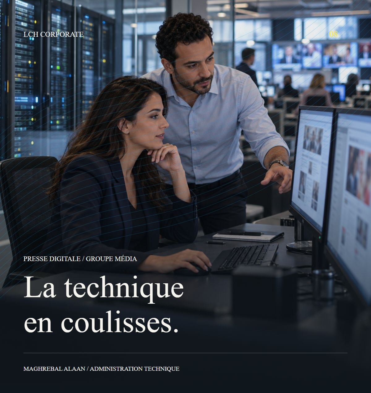 Maghrebal Alaan : administration technique et gestion des serveurs par LCH Corporate ; photographie illustrative
