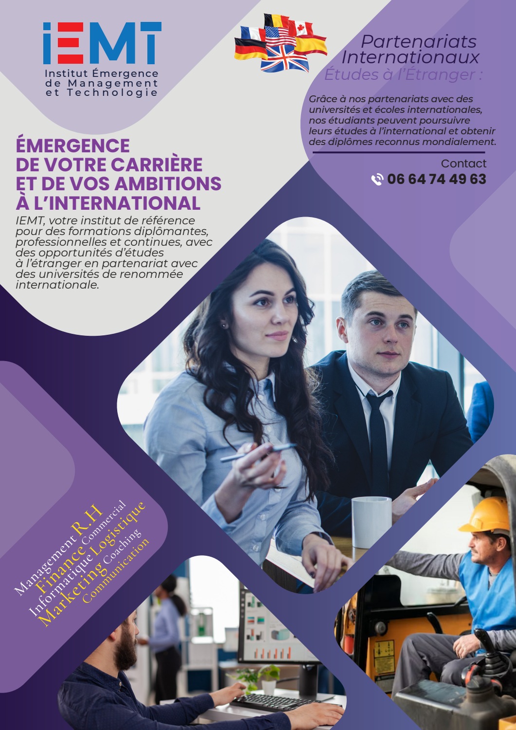 Flyer IEMT : présentation générale et ambitions à l’international