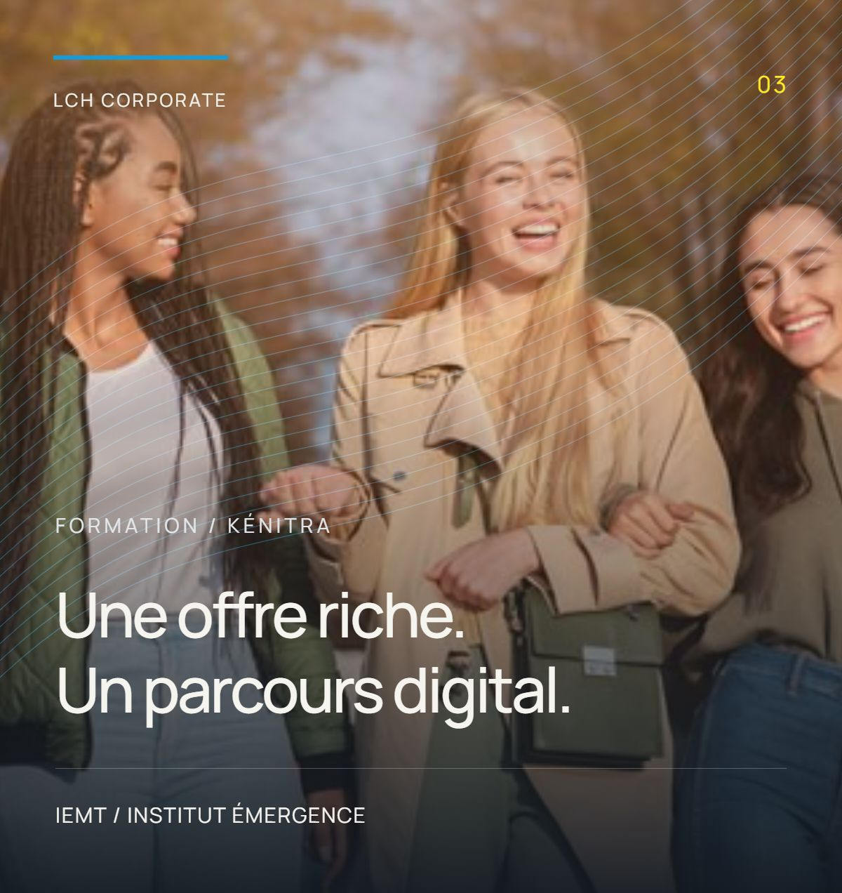 IEMT : design et création web par LCH Corporate pour un institut de formation à Kénitra