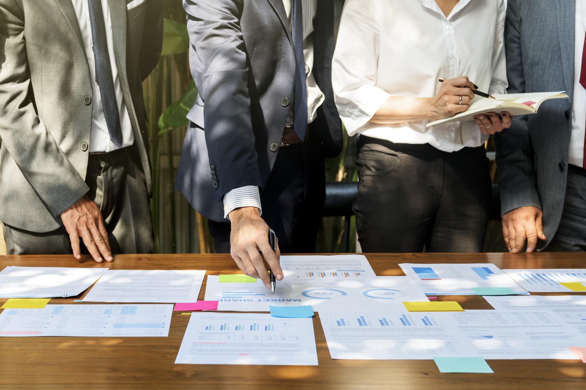 Visuel du dossier IEMT : des professionnels étudient des documents de travail