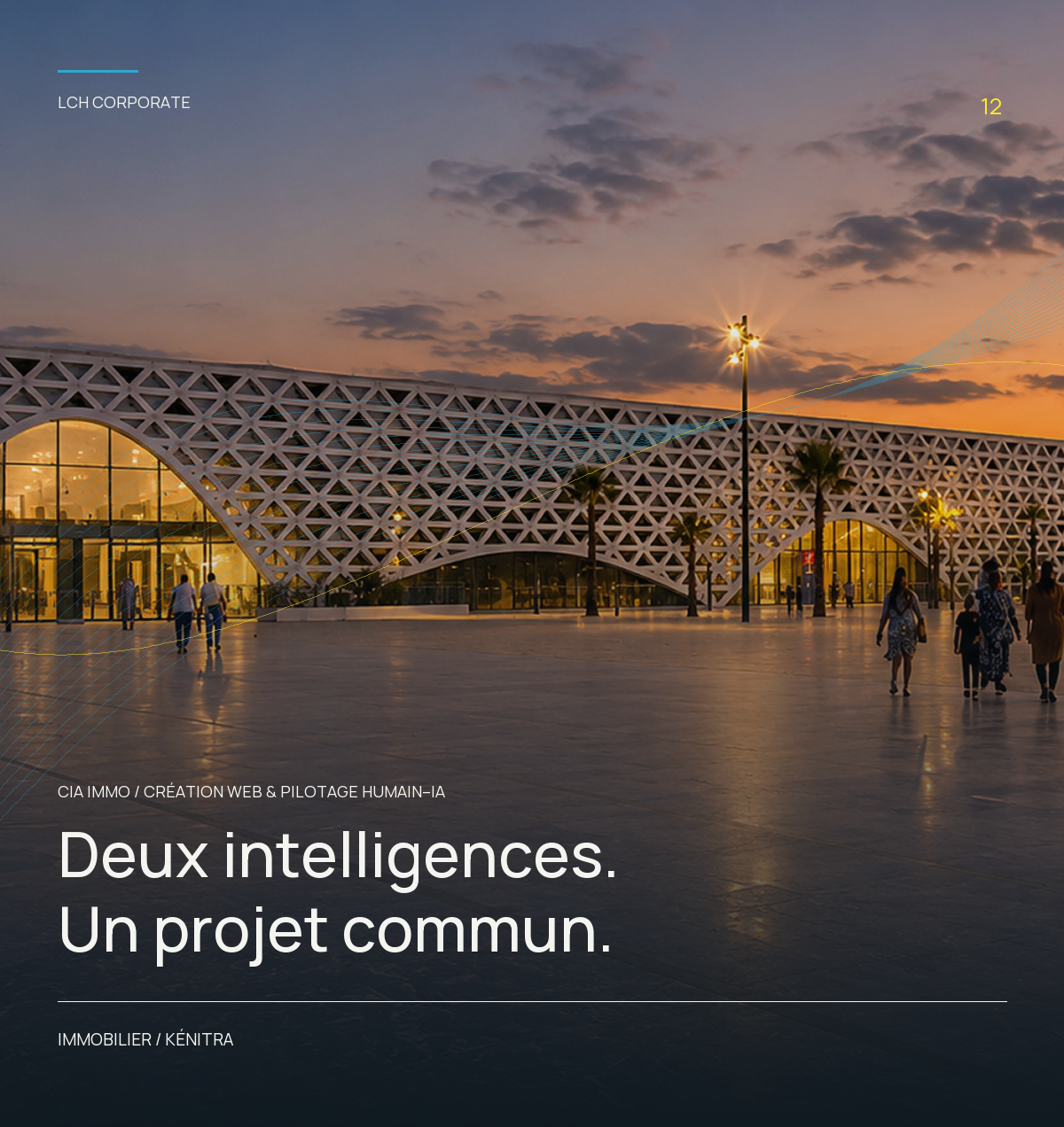 CIA IMMO : création web et pilotage humain–IA par LCH Corporate