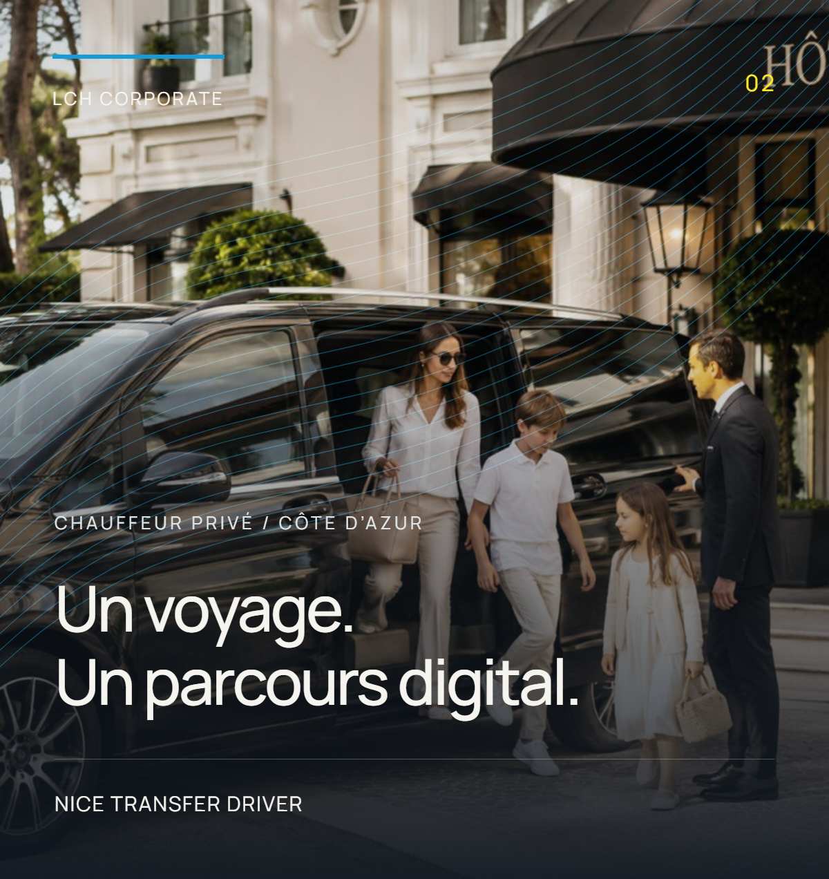 Nice Transfer Driver : design et création web par LCH Corporate, transferts privés et excursions sur la Côte d’Azur